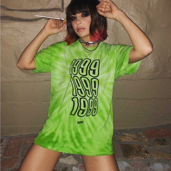 Charli XCX & Troye Sivan 1999 Single Promo T Shirt - Picture 1 of 11